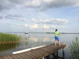 Bild: Erholung am Wasser - Ostseehalbinsel Darss mit Hund - Angeln