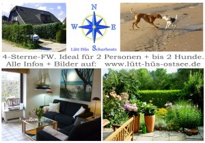 Bild: Scharbeutz. 4-Sterne-FeWo mit großer Terrasse. Ideal f. 2 Pers. + Hund
